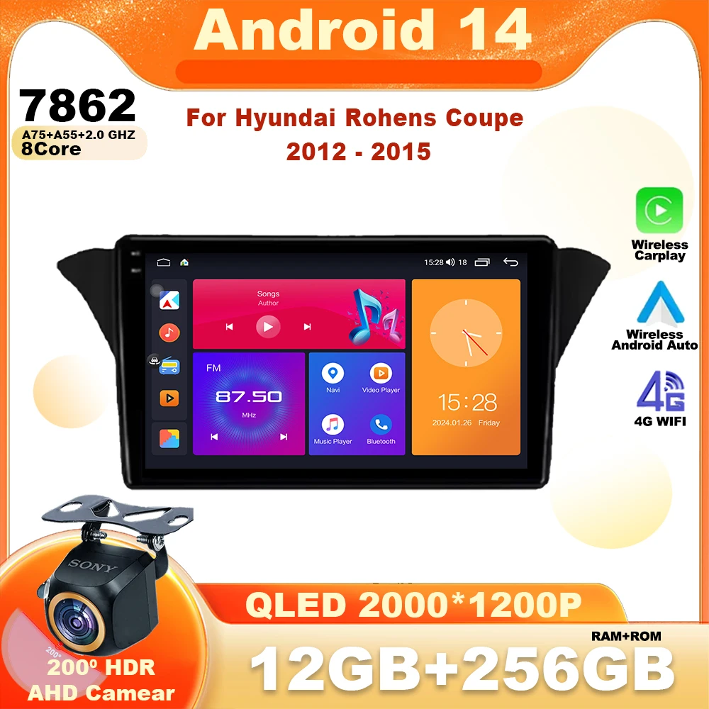 Android 14 For Hyundai Rohens Coupe 2012 - 2015 Car Radio Multimedia Video Player Navigation GPS 4G WIFI Auto Display Stereo
Android 14 For Hyundai Rohens Coupe 2012 - 2015 Car Radio Multimedia Video Player Navigation GPS 4G WIFI Auto Display Stereo
