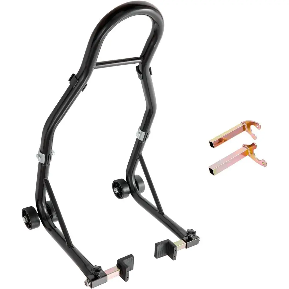 Подставка для заднего колеса мотоцикла, грузоподъемность 850 фунтов/390 кг, с осью для маятникового рычага, усиленная, черная
Подставка для заднего колеса мотоцикла, грузоподъемность 850 фунтов/390 кг, с осью для маятникового рычага, усиленная, черная