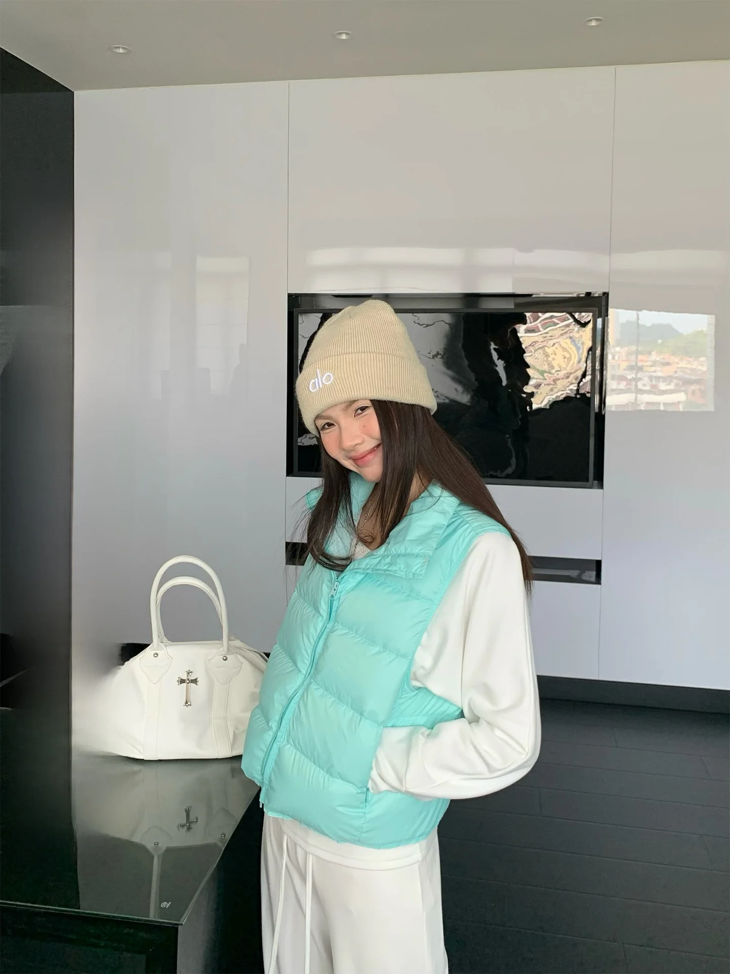Mint een down Jaet Vest Women's Loose oulder Pad Jaet Outerwear Casual Sle Knitted Winter New Arrival
Mint een down Jaet Vest Women's Loose oulder Pad Jaet Outerwear Casual Sle Knitted Winter New Arrival