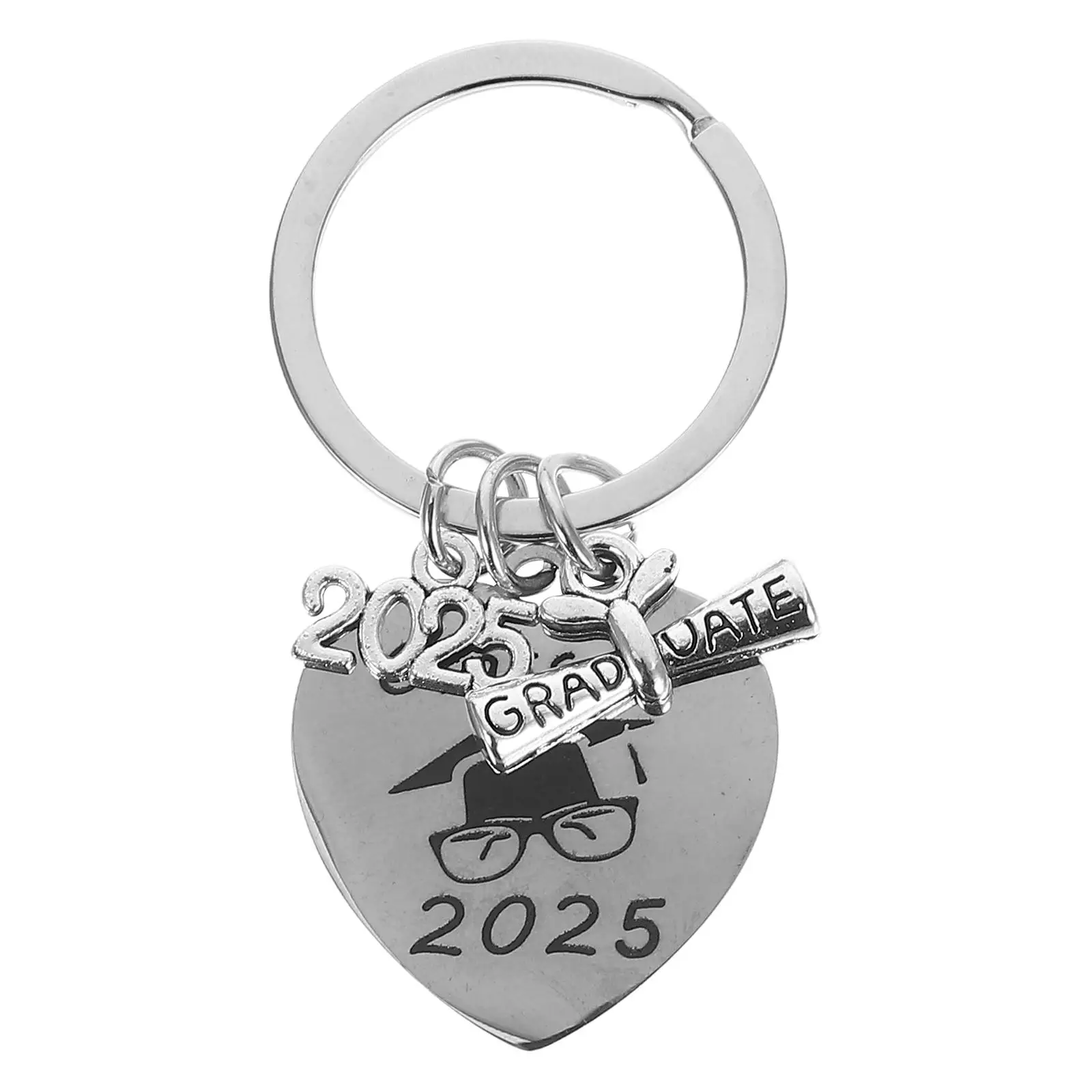 Graduation Season Keychain Stainless Steel Commemorative 2025 Year Ring Cap Charm Celebration Souvenirs Gifts Elegant Design
Graduation Season Keychain Stainless Steel Commemorative 2025 Year Ring Cap Charm Celebration Souvenirs Gifts Elegant Design