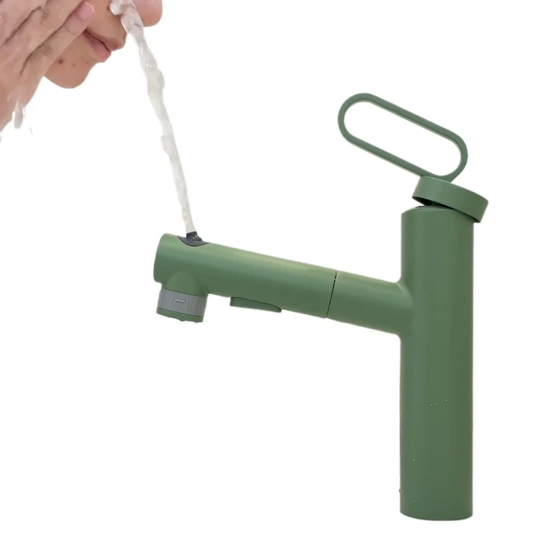 Green pull telescopic shampoo hot and cold bathroom counter basin sink faucet heightened
Green pull telescopic shampoo hot and cold bathroom counter basin sink faucet heightened