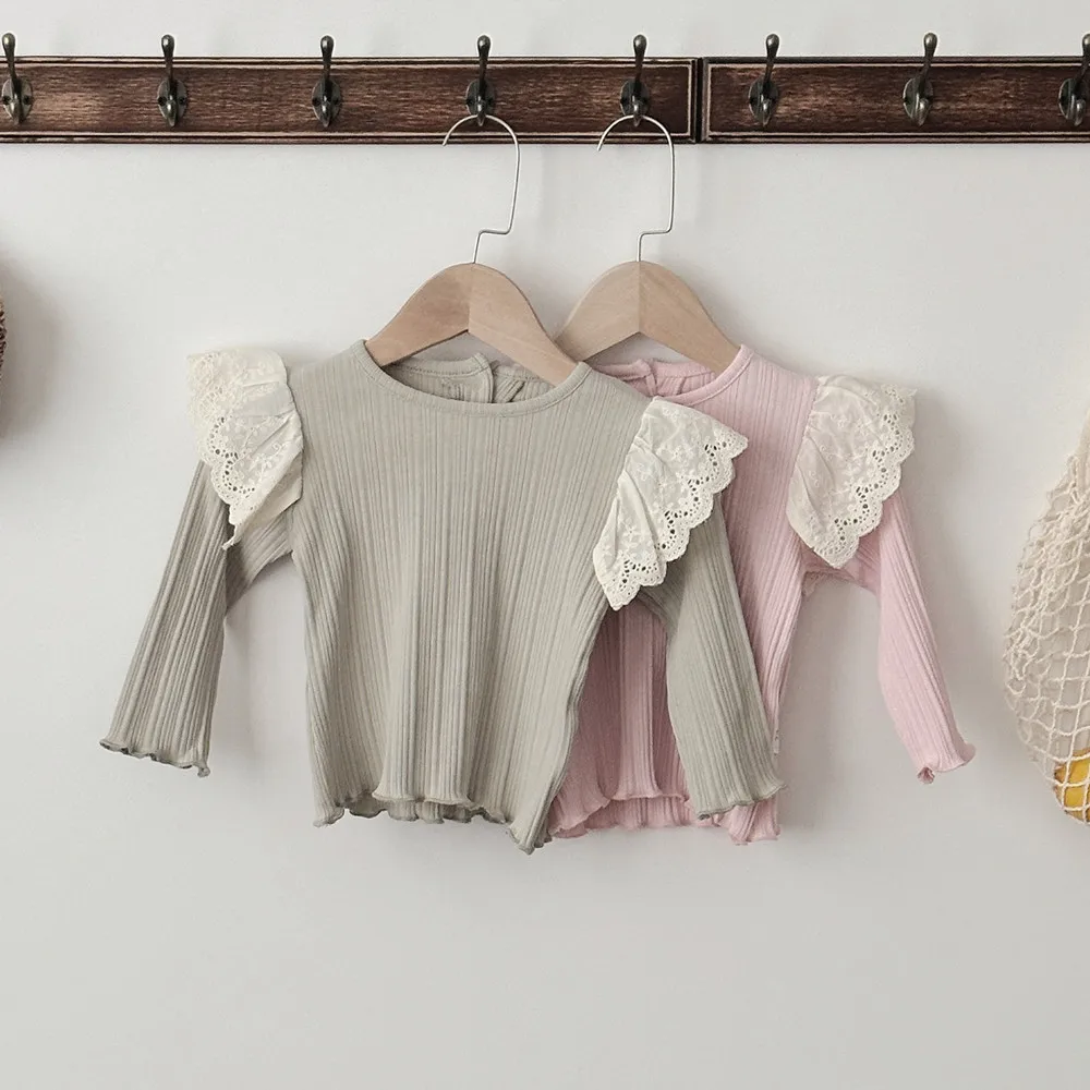 Kids Spring Bottoming Shirt Girls Lace Shirt 0-3T Children Simplicity Undershirts For Princess
Kids Spring Bottoming Shirt Girls Lace Shirt 0-3T Children Simplicity Undershirts For Princess