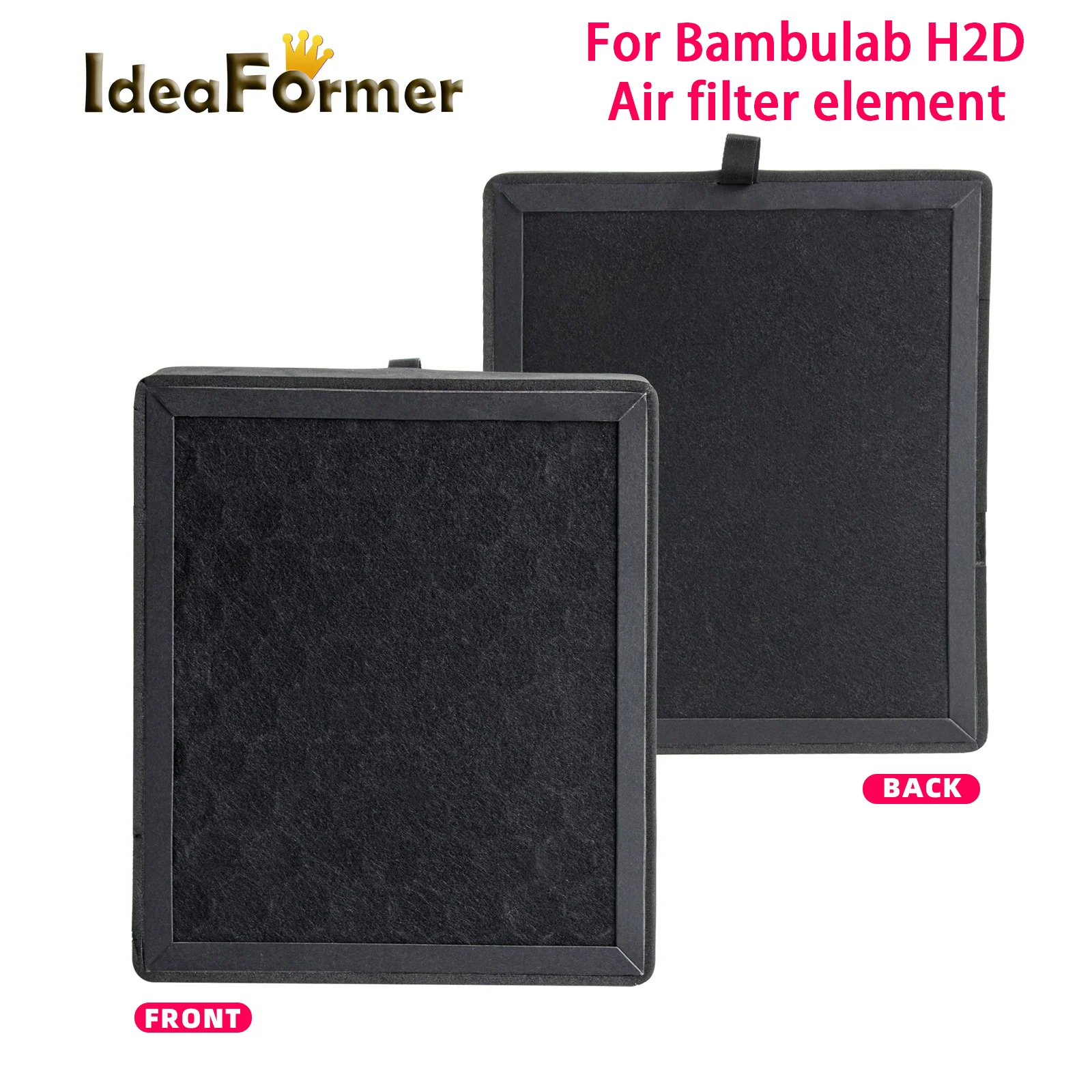 Для Bambu Lab фильтр с активированным углем, фильтр для очистителя воздуха для BambuLab H2D, детали 3D-принтера, замена аксессуаров BambuLabs h2d
Для Bambu Lab фильтр с активированным углем, фильтр для очистителя воздуха для BambuLab H2D, детали 3D-принтера, замена аксессуаров BambuLabs h2d