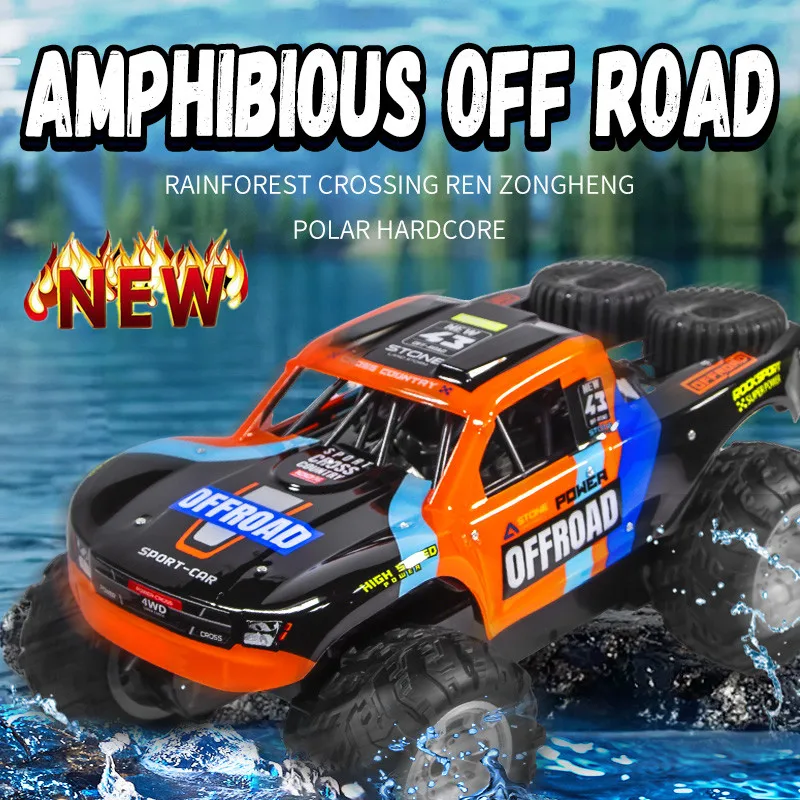 New RC Car 4WD Amphibious Water Land Cars 2.4GHZ Remote Control Vehicle Waterproof RC Trucks Off-Road Car Gift for Kids Toy
New RC Car 4WD Amphibious Water Land Cars 2.4GHZ Remote Control Vehicle Waterproof RC Trucks Off-Road Car Gift for Kids Toy