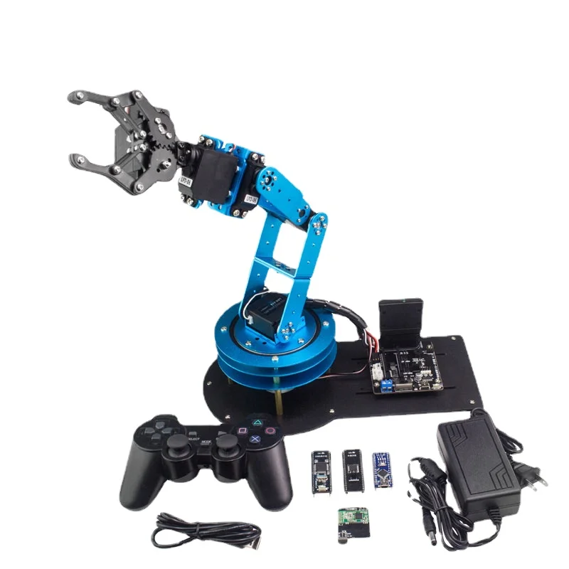Christmas GiftsMagic 6-DOF Robotic Arm Learm Open Source Robotic Arm STM32/51 MCU Maker Programmable Compatible with Arduino
Christmas GiftsMagic 6-DOF Robotic Arm Learm Open Source Robotic Arm STM32/51 MCU Maker Programmable Compatible with Arduino