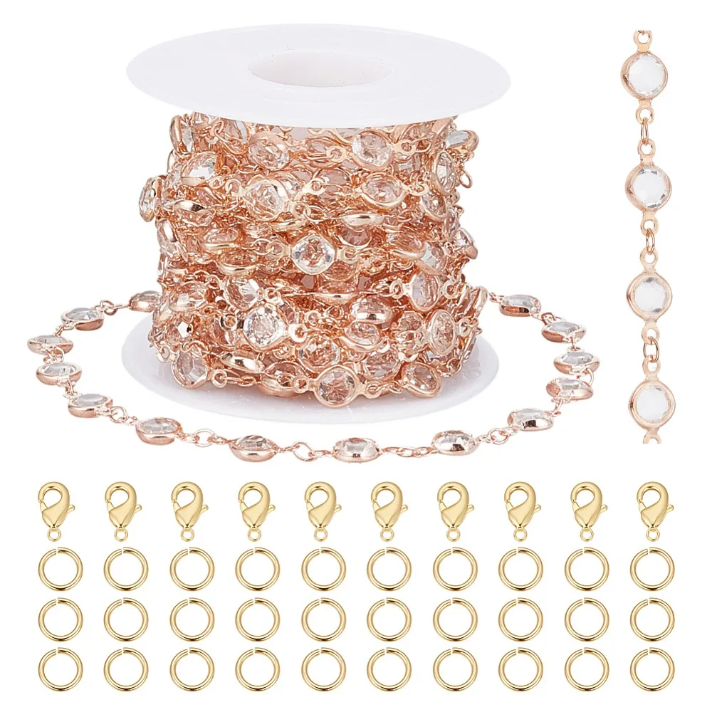DIY Brass Rhinestone Jewelry Sets Making Kits Clear
DIY Brass Rhinestone Jewelry Sets Making Kits Clear