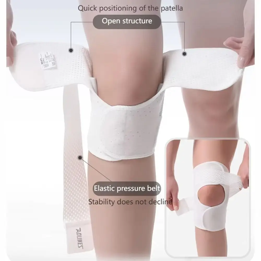Polyester Spring Knee Support Brace Breathable Black White Pink Sports Patella Bandage Strap Professional Sportswear
Polyester Spring Knee Support Brace Breathable Black White Pink Sports Patella Bandage Strap Professional Sportswear