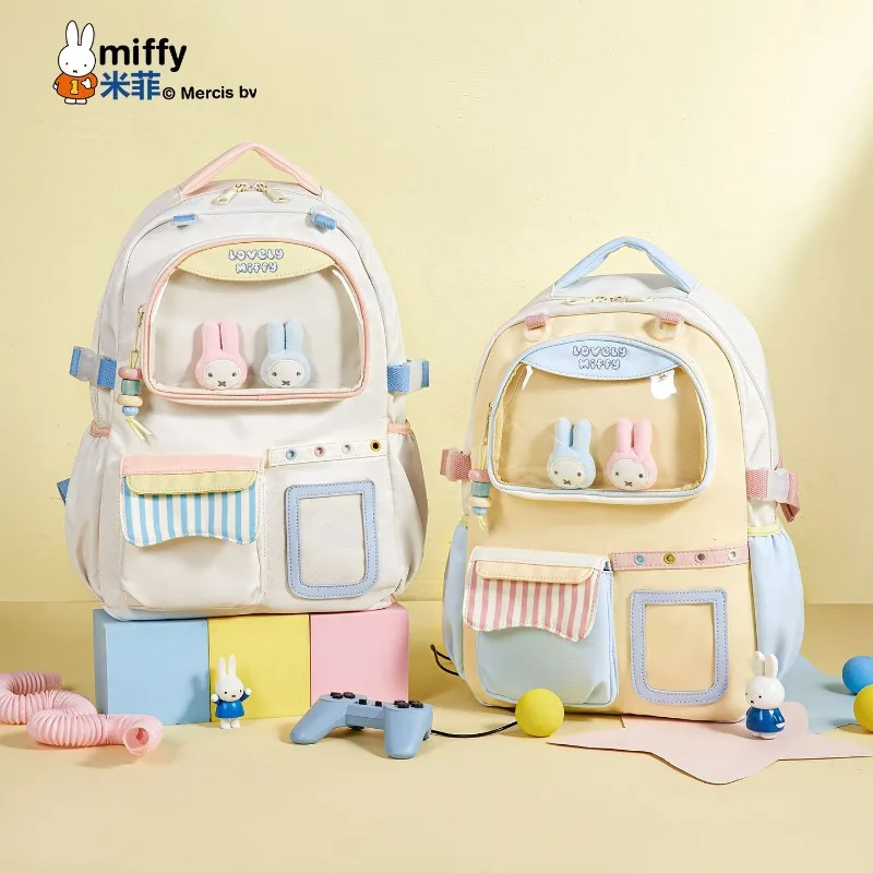 Japanese 2026 New Cute Cartoon Miffy Rabbit Surrounding Student Backpack Large Capacity Anime Fashion Children's Day Gift
Japanese 2026 New Cute Cartoon Miffy Rabbit Surrounding Student Backpack Large Capacity Anime Fashion Children's Day Gift