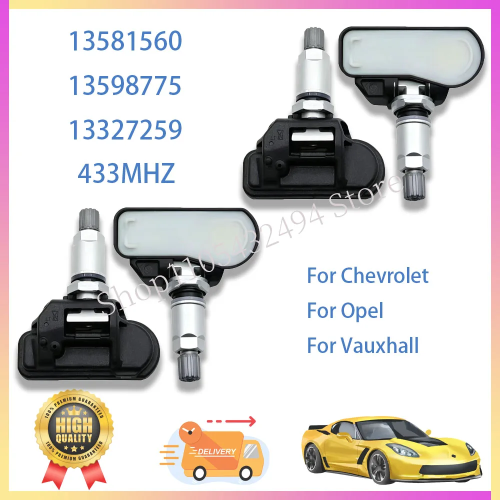 TPMS sensor 13581560 433MHz For Chevrolet Corvette Volt Opel Astra J Cascada Corsa E Vauxhall Astra MK 13598775 13327259
TPMS sensor 13581560 433MHz For Chevrolet Corvette Volt Opel Astra J Cascada Corsa E Vauxhall Astra MK 13598775 13327259