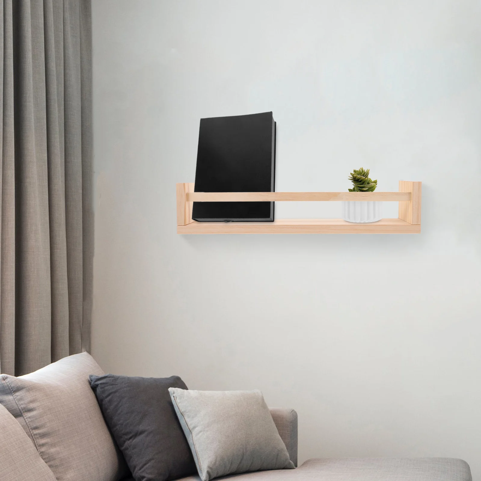 Wooden Wall Shelf 42x10x9CM Floating Rack for Bathroom Bedroom Nursery Storage Shelves Organizer Safe Wood Crafted Durability
Wooden Wall Shelf 42x10x9CM Floating Rack for Bathroom Bedroom Nursery Storage Shelves Organizer Safe Wood Crafted Durability