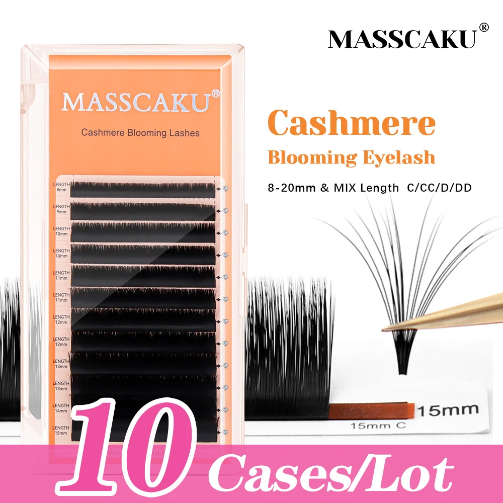 10cases/lot High Quality 1 Second Blooming Eyelash Extensions 3 Mixed Lengths Full Dense Natural Makeup Beauty Lash by MASSCAKU
10cases/lot High Quality 1 Second Blooming Eyelash Extensions 3 Mixed Lengths Full Dense Natural Makeup Beauty Lash by MASSCAKU