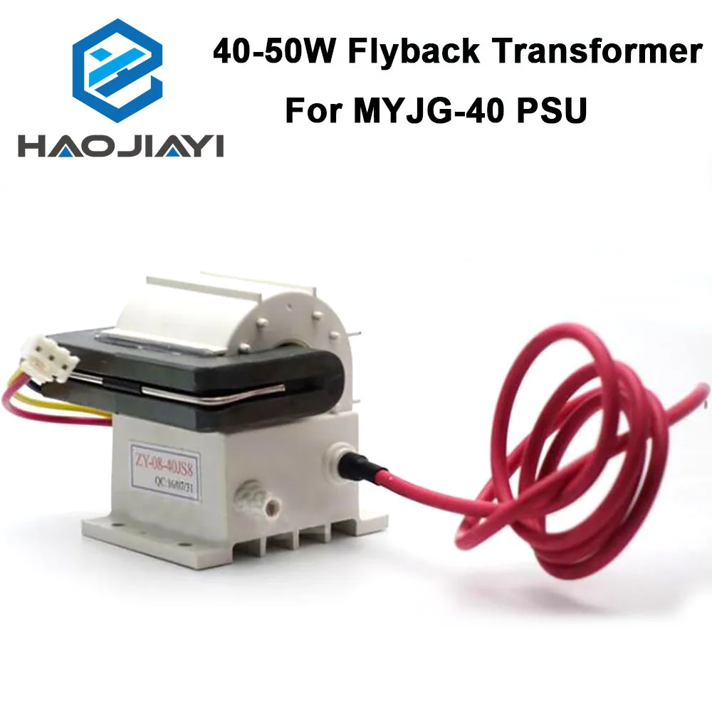 HAOJIAYI 40-50W MYJG-40W High Voltage Flyback Transformer for CO2 Laser Power Supply PSU 50W
HAOJIAYI 40-50W MYJG-40W High Voltage Flyback Transformer for CO2 Laser Power Supply PSU 50W