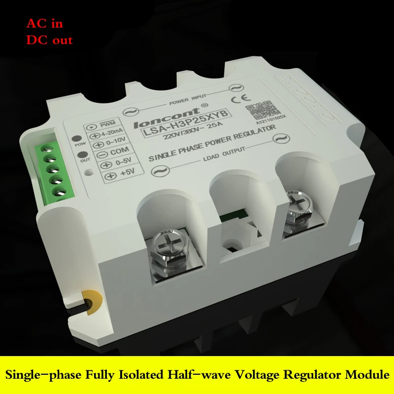 Single Phase Full Isolation AC Voltage Regulator Module 25A (half Wave Type) LSA-H2P25XYB 10A/25A/45A/65A/85A/120A
Single Phase Full Isolation AC Voltage Regulator Module 25A (half Wave Type) LSA-H2P25XYB 10A/25A/45A/65A/85A/120A