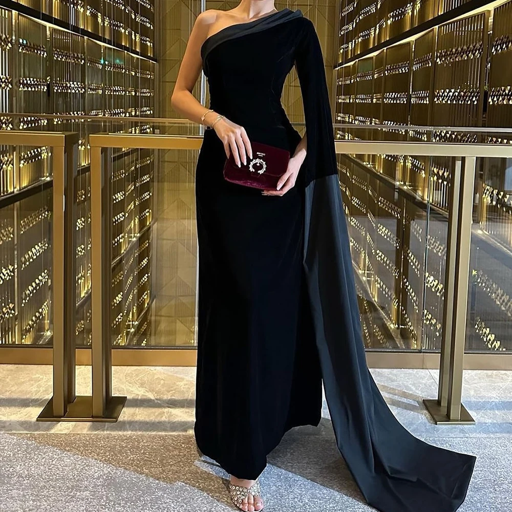 Customized Graceful Jersey Straight One Shoulder Evening Dress Fashion Floor Length Long Sleeves فساتين سهره نسائيه فخمة Custom
Customized Graceful Jersey Straight One Shoulder Evening Dress Fashion Floor Length Long Sleeves فساتين سهره نسائيه فخمة Custom