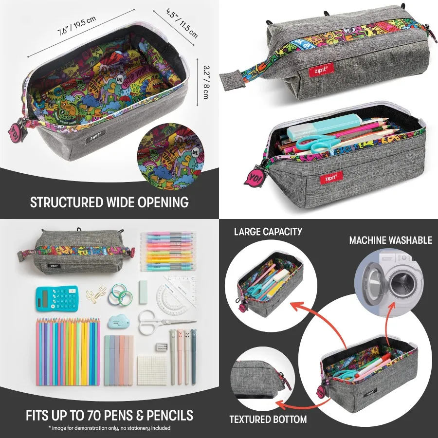 Пенал большой емкости на молнии идеально подходит для использования в школе и путешествиях. Идеальный органайзер для канцелярских принадлежностей для девочек-подростков, мальчиков и девочек-подростков.
Пенал большой емкости на молнии идеально подходит для использования в школе и путешествиях. Идеальный органайзер для канцелярских принадлежностей для девочек-подростков, мальчиков и девочек-подростков.