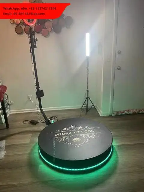 Portable Beautiful 360 Photo Booth Platform For Events Weddings & Parties With Remote Control LED Lighting
Portable Beautiful 360 Photo Booth Platform For Events Weddings & Parties With Remote Control LED Lighting