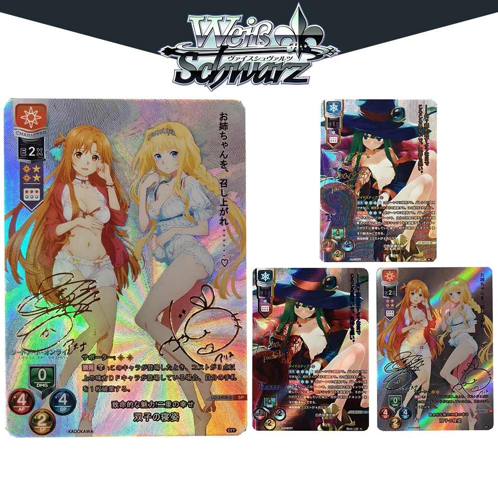BLBU Weiss Schwarz Card Anime Sword Art Online Collectible Cards SAO Asuna Alice Game Character Signature Card Rance Sexy Role
BLBU Weiss Schwarz Card Anime Sword Art Online Collectible Cards SAO Asuna Alice Game Character Signature Card Rance Sexy Role