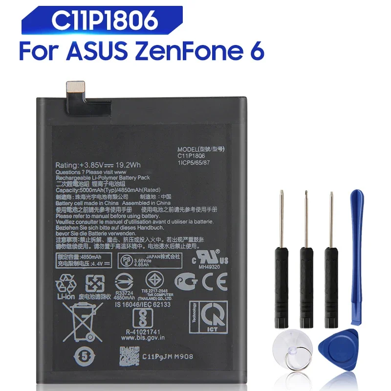Сменный аккумулятор для телефона ASUS ZenFone 6 ZS630KL I01WD C11P1806 перезаряжаемый аккумулятор 5000 мАч
Сменный аккумулятор для телефона ASUS ZenFone 6 ZS630KL I01WD C11P1806 перезаряжаемый аккумулятор 5000 мАч