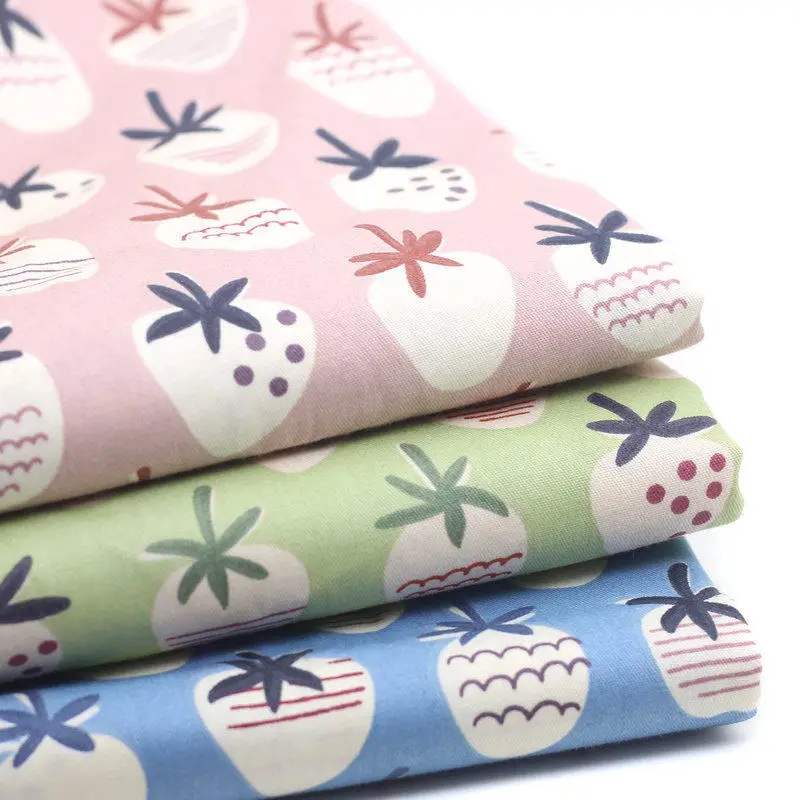 Soft, 100% Cotton Printed Fabric With A Strawberry Cartoon Design, 160 Cm Wide, Ideal For DIY Home Decor And Sewing Projects
Soft, 100% Cotton Printed Fabric With A Strawberry Cartoon Design, 160 Cm Wide, Ideal For DIY Home Decor And Sewing Projects