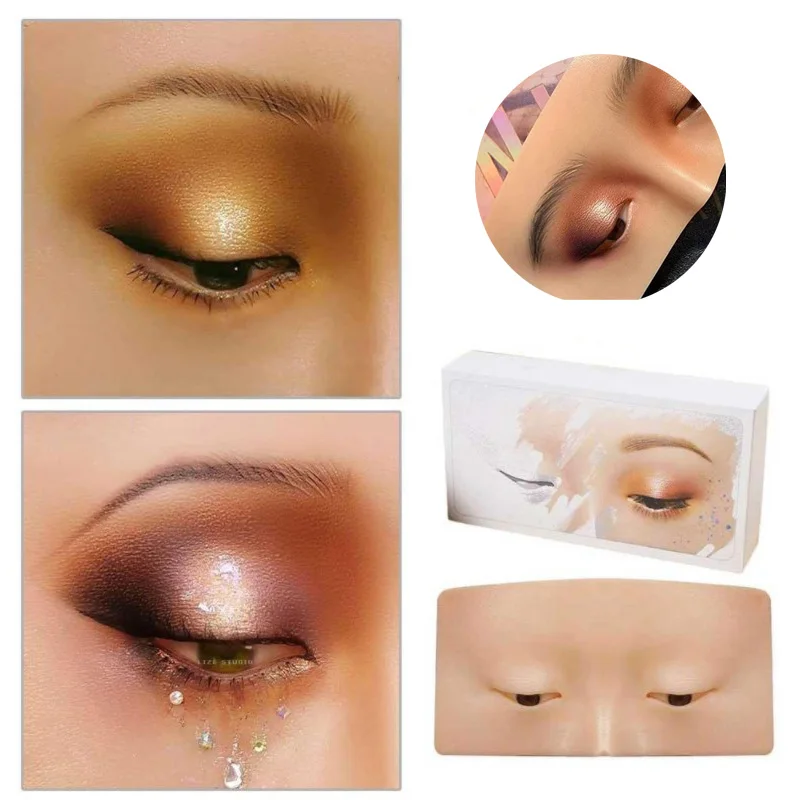 1Pcs Reusable 3D Silicone Face Eye Tattoo Skin Makeup Practice Board Pad Silicone Bionic Skin For Makeup Eyelash Training
1Pcs Reusable 3D Silicone Face Eye Tattoo Skin Makeup Practice Board Pad Silicone Bionic Skin For Makeup Eyelash Training