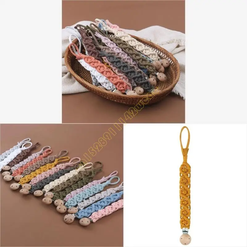 Vintage Crochet Baby Pacifier Clip Chain Woven Cotton Beech Pacifier Clip DIY Dummy Nipple Holder Baby Teething Toy DXAD
Vintage Crochet Baby Pacifier Clip Chain Woven Cotton Beech Pacifier Clip DIY Dummy Nipple Holder Baby Teething Toy DXAD