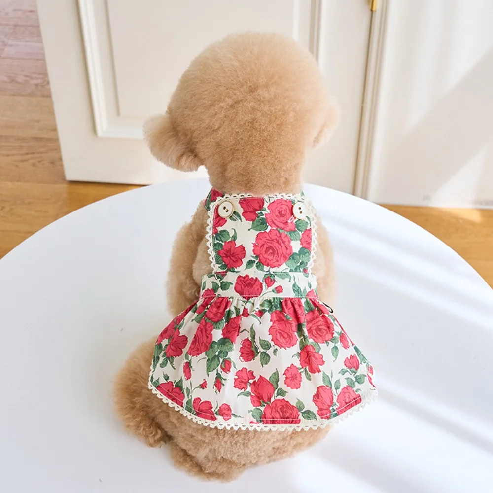 Pet Supplies Cute Rose Flower Dog Dress Breathable Soft Cat Princess Skirt Thin Design Dog Vest Spring
Pet Supplies Cute Rose Flower Dog Dress Breathable Soft Cat Princess Skirt Thin Design Dog Vest Spring