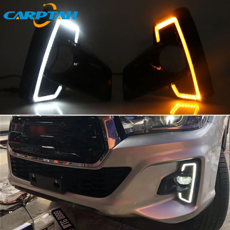 LED Daytime Running Light For Toyota Hilux Revo Rocco 2018 2019 Waterproof 12V Yellow Turn Signal Indicator Light Bumper LED DRL
LED Daytime Running Light For Toyota Hilux Revo Rocco 2018 2019 Waterproof 12V Yellow Turn Signal Indicator Light Bumper LED DRL