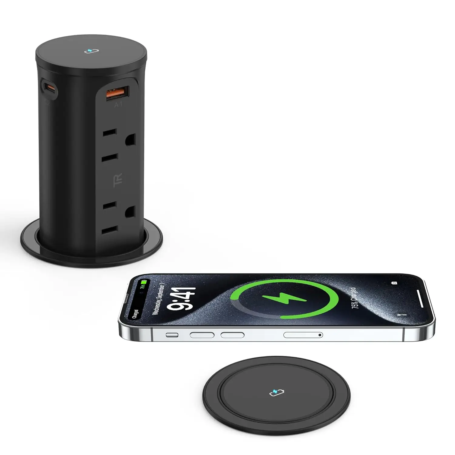 Pop Up Outlet for Countertop with 15W Wireless Charging Pad,20W USB C,Recessed Power Strip 2.5-Inch Hole,Tamper Resistant
Pop Up Outlet for Countertop with 15W Wireless Charging Pad,20W USB C,Recessed Power Strip 2.5-Inch Hole,Tamper Resistant
