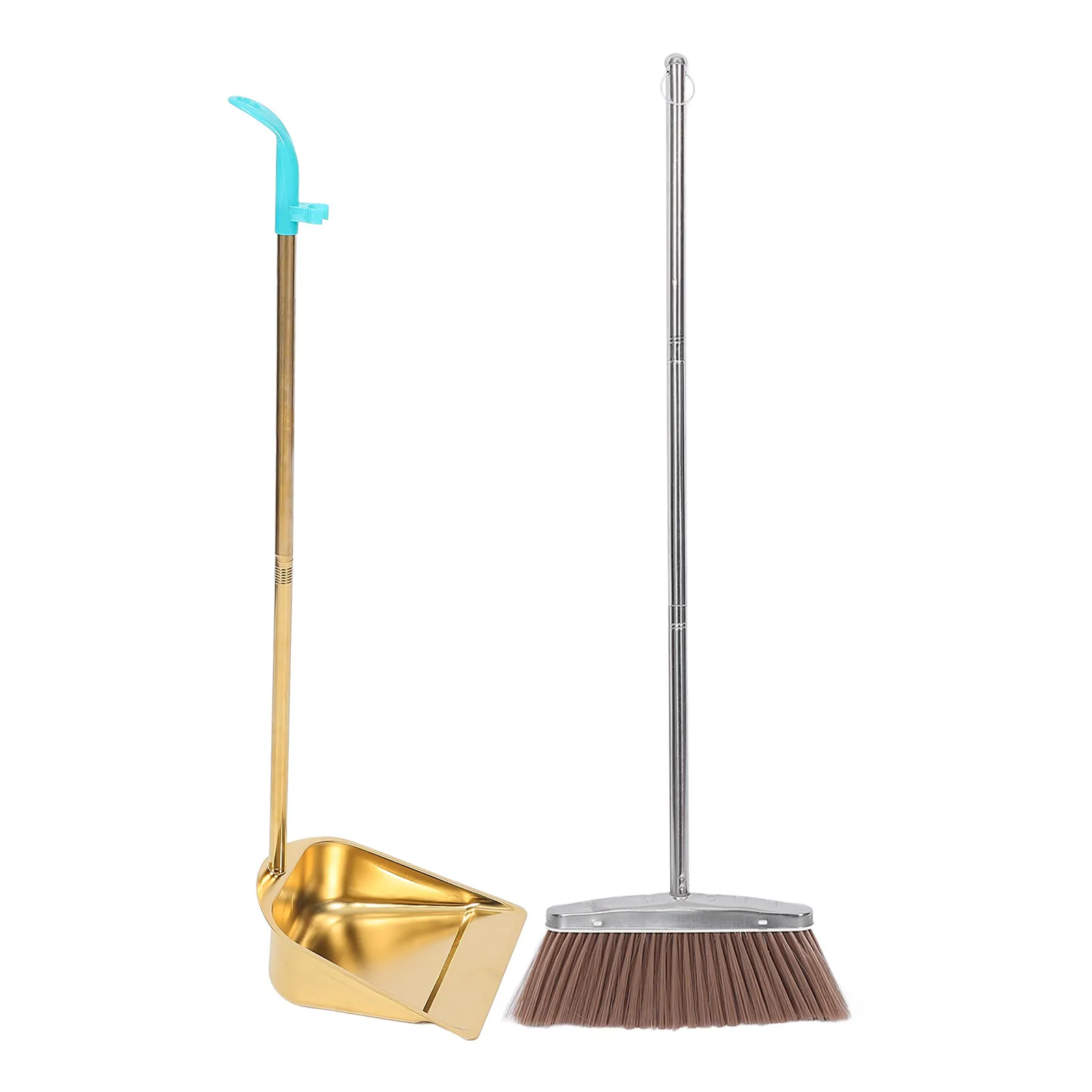 1Set Stainless Steel Gold Broom and Dustpan Set Heavy Duty Home Cleaning Kit Comfortable Ergonomic Handle Ideal for Indoor
1Set Stainless Steel Gold Broom and Dustpan Set Heavy Duty Home Cleaning Kit Comfortable Ergonomic Handle Ideal for Indoor