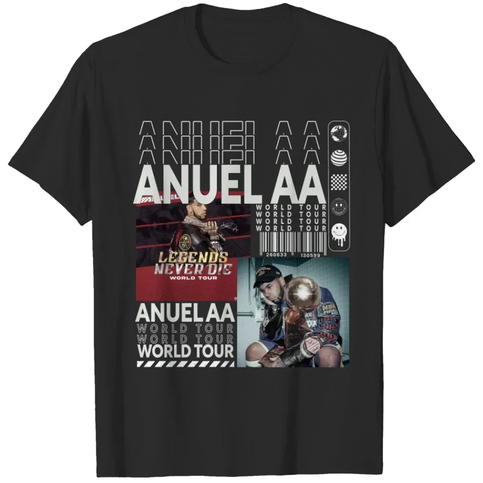Anuel AA Campeon Rapper Graphic Cotton T-shirt Unisex Men Women Hip Hop Fashion Big Size Top Casual Short Sleeve Streetwear Tee
Anuel AA Campeon Rapper Graphic Cotton T-shirt Unisex Men Women Hip Hop Fashion Big Size Top Casual Short Sleeve Streetwear Tee