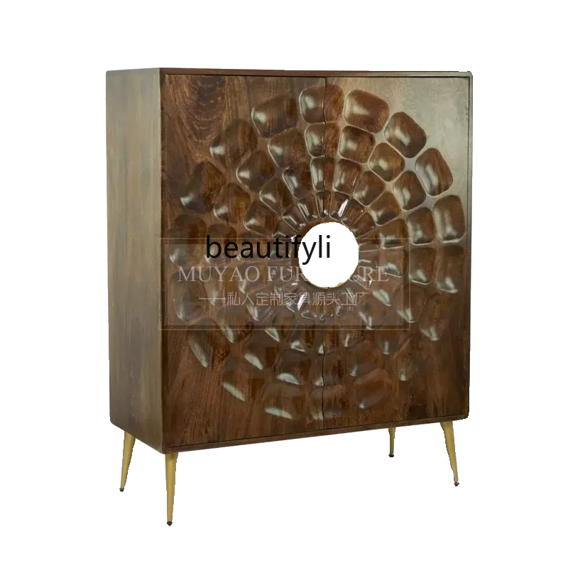 French retro solid wood edge cabinet, modern minimalist art, entrance cabinet designer creative engraving decorative cabinet
French retro solid wood edge cabinet, modern minimalist art, entrance cabinet designer creative engraving decorative cabinet