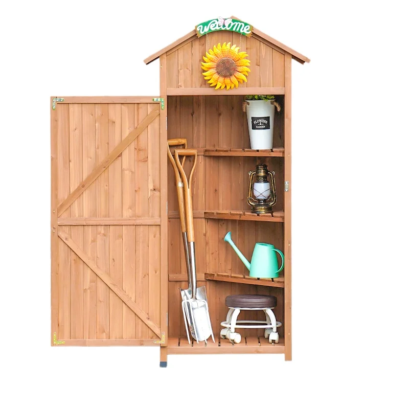 Наружная комната для инструментов, шкаф для хранения во дворе, антикоррозийный шкаф из массива дерева
Наружная комната для инструментов, шкаф для хранения во дворе, антикоррозийный шкаф из массива дерева