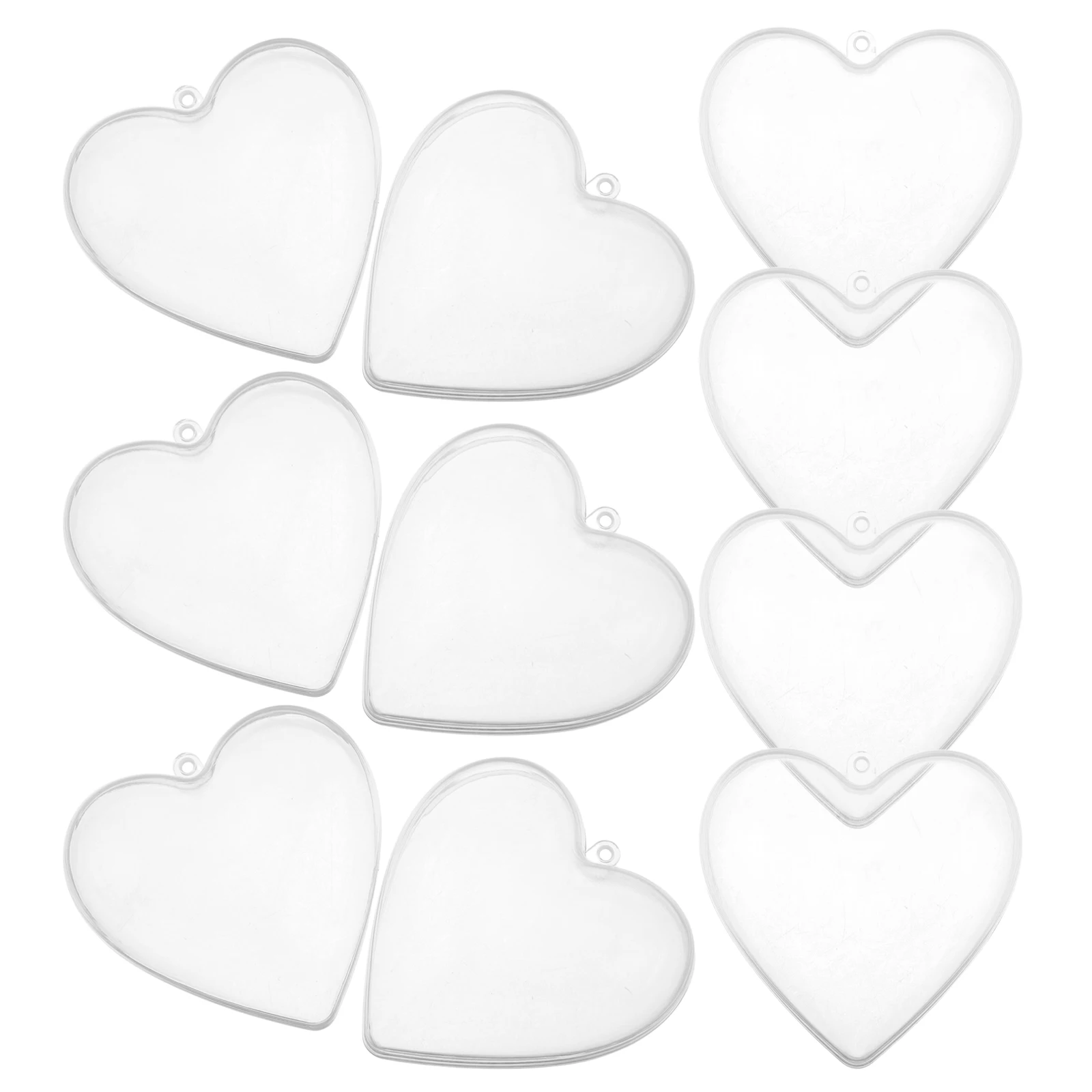 10pcs Heart Shaped Clear Plastic Fillable Ornaments Crafts Fillable Diy Baubles Sphere For Christmas Wedding Party
10pcs Heart Shaped Clear Plastic Fillable Ornaments Crafts Fillable Diy Baubles Sphere For Christmas Wedding Party