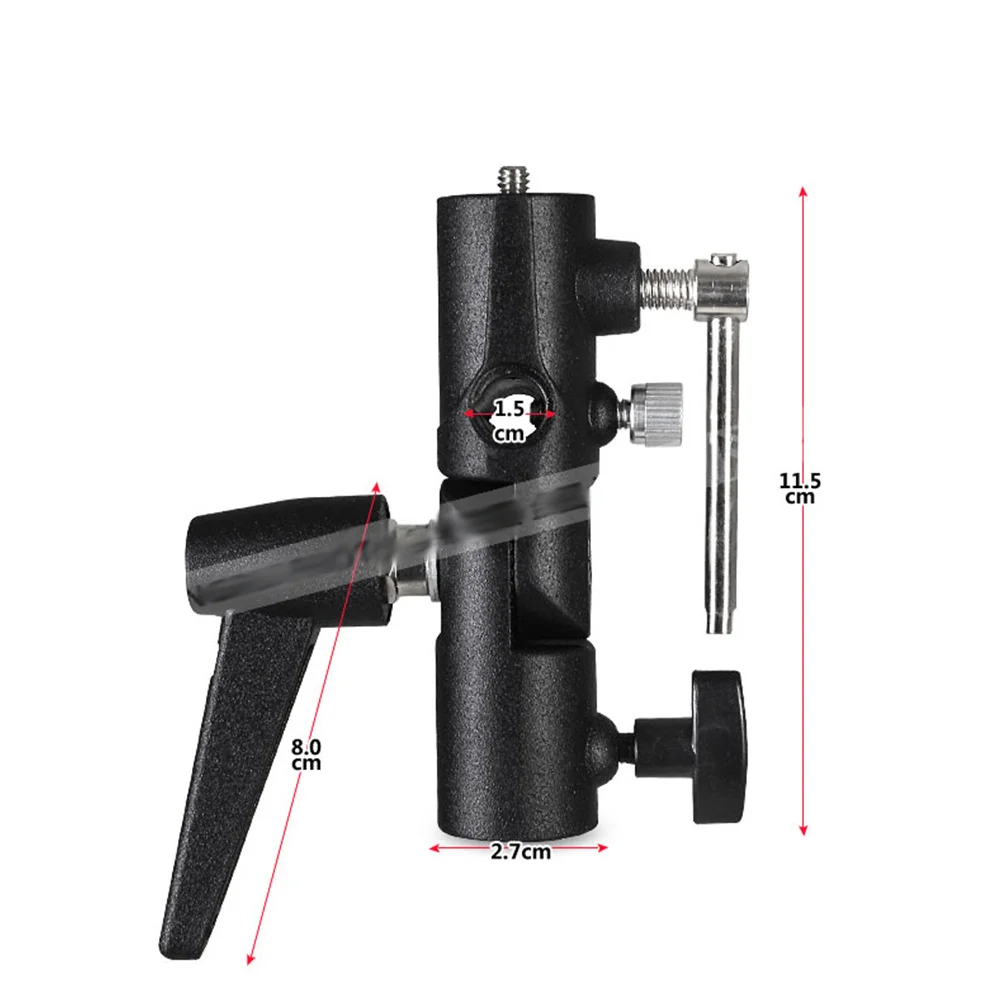 Flash Light Holder Black H Type Bracket 1/4 3/8 Inch Screw For Tripod Umbrella Camera Rig Photography Accessory
Flash Light Holder Black H Type Bracket 1/4 3/8 Inch Screw For Tripod Umbrella Camera Rig Photography Accessory