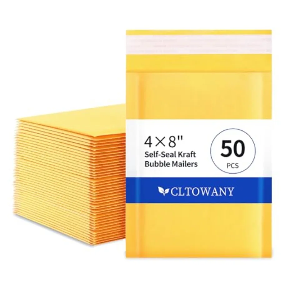 Small Padded Envelopes 4×8' Inch 50 Pack padded mailers Self-Sealing Paper Envelopes for Shipping, Mailing, Packaging, Strong A
Small Padded Envelopes 4×8' Inch 50 Pack padded mailers Self-Sealing Paper Envelopes for Shipping, Mailing, Packaging, Strong A