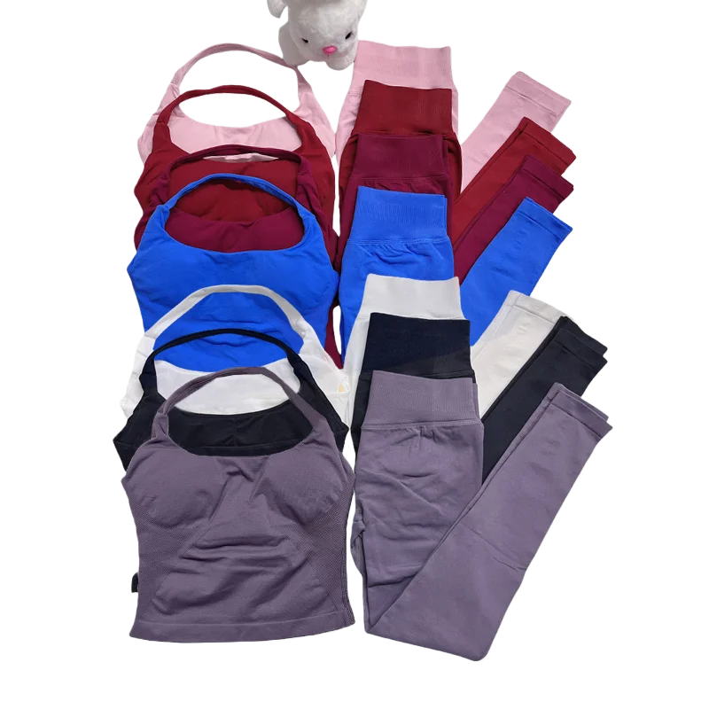 2026 impact Yoga outfits two Pieces Gym Pant Set seamless Women backless Halter Top and Scrunch Leggings Fitness Workout Outfit
2026 impact Yoga outfits two Pieces Gym Pant Set seamless Women backless Halter Top and Scrunch Leggings Fitness Workout Outfit