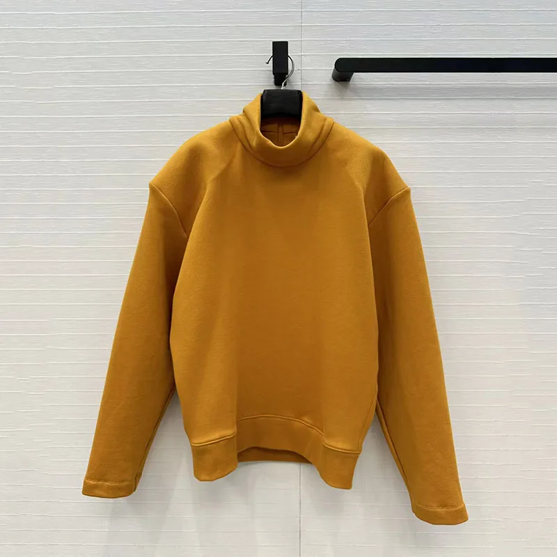 Woman sweatshirts 2026 Spring new elastic slim long sleeved top Cotton blend semi high neck pullover Women's sweater y2k clothes
Woman sweatshirts 2026 Spring new elastic slim long sleeved top Cotton blend semi high neck pullover Women's sweater y2k clothes