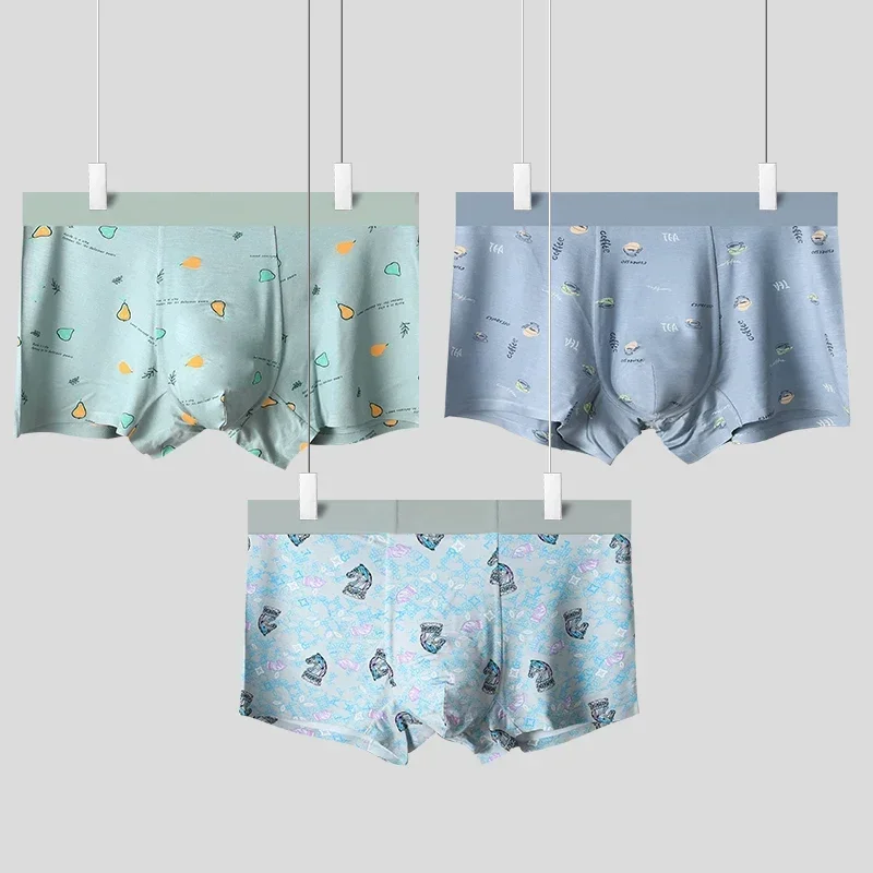 5PCS Men's antibacterial underpants. For teenagers, made of cotton, they are boxer briefs. These are thin styles for summer,
5PCS Men's antibacterial underpants. For teenagers, made of cotton, they are boxer briefs. These are thin styles for summer,