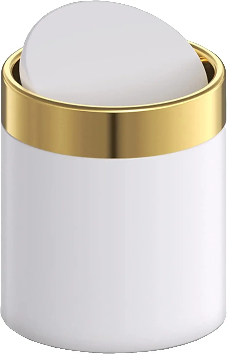 Mini Trash Can with Lid, 1.5L/0.4Gal Metal Swing Top Bin for Desk Car Office Kitchen, White
Mini Trash Can with Lid, 1.5L/0.4Gal Metal Swing Top Bin for Desk Car Office Kitchen, White