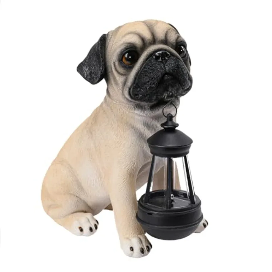 Solar Dog Garden Statue with Solar Lantern Outdoor Garden Pug Statues Figurines Lights Decorations for Patio Balcony Yard Ornam
Solar Dog Garden Statue with Solar Lantern Outdoor Garden Pug Statues Figurines Lights Decorations for Patio Balcony Yard Ornam
