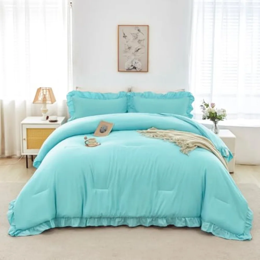 Комплекты постельного белья Queen Size с оборками, 5 предметов, в стиле фермерского дома, однотонные, элегантные, для девочек и женщин, размер Queen
Комплекты постельного белья Queen Size с оборками, 5 предметов, в стиле фермерского дома, однотонные, элегантные, для девочек и женщин, размер Queen