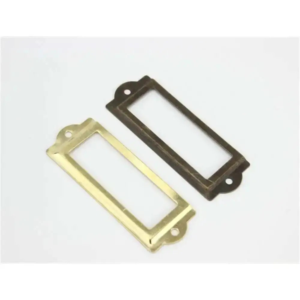 Lock Bronze Decorative Box Name Card Frame Label Holder Rack Price Card Tag Holder Antique Tin Shelf Metal Label Frame 100Pcs
Lock Bronze Decorative Box Name Card Frame Label Holder Rack Price Card Tag Holder Antique Tin Shelf Metal Label Frame 100Pcs