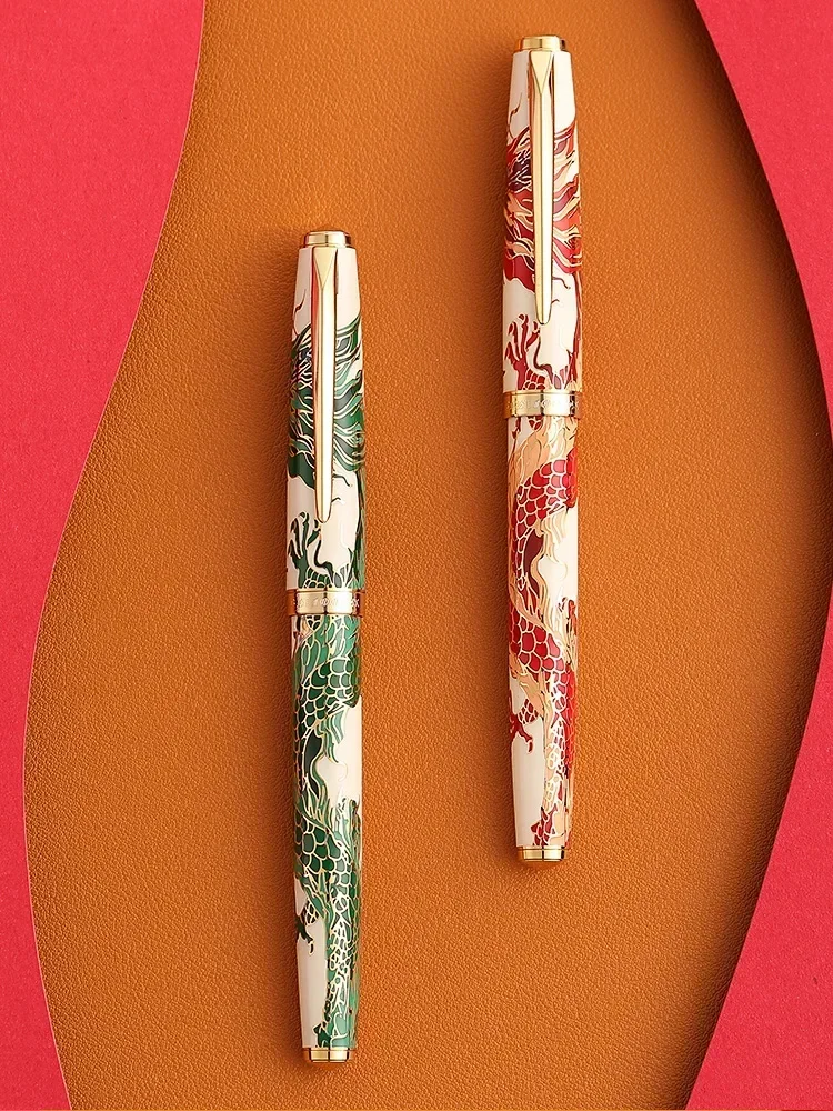 HERO 100 Fountain Pen 14K Gold Nib Pen Year Of the Dragon Hooded Nib Collector's Edition Limited Business Writing Gift 
HERO 100 Fountain Pen 14K Gold Nib Pen Year Of the Dragon Hooded Nib Collector's Edition Limited Business Writing Gift