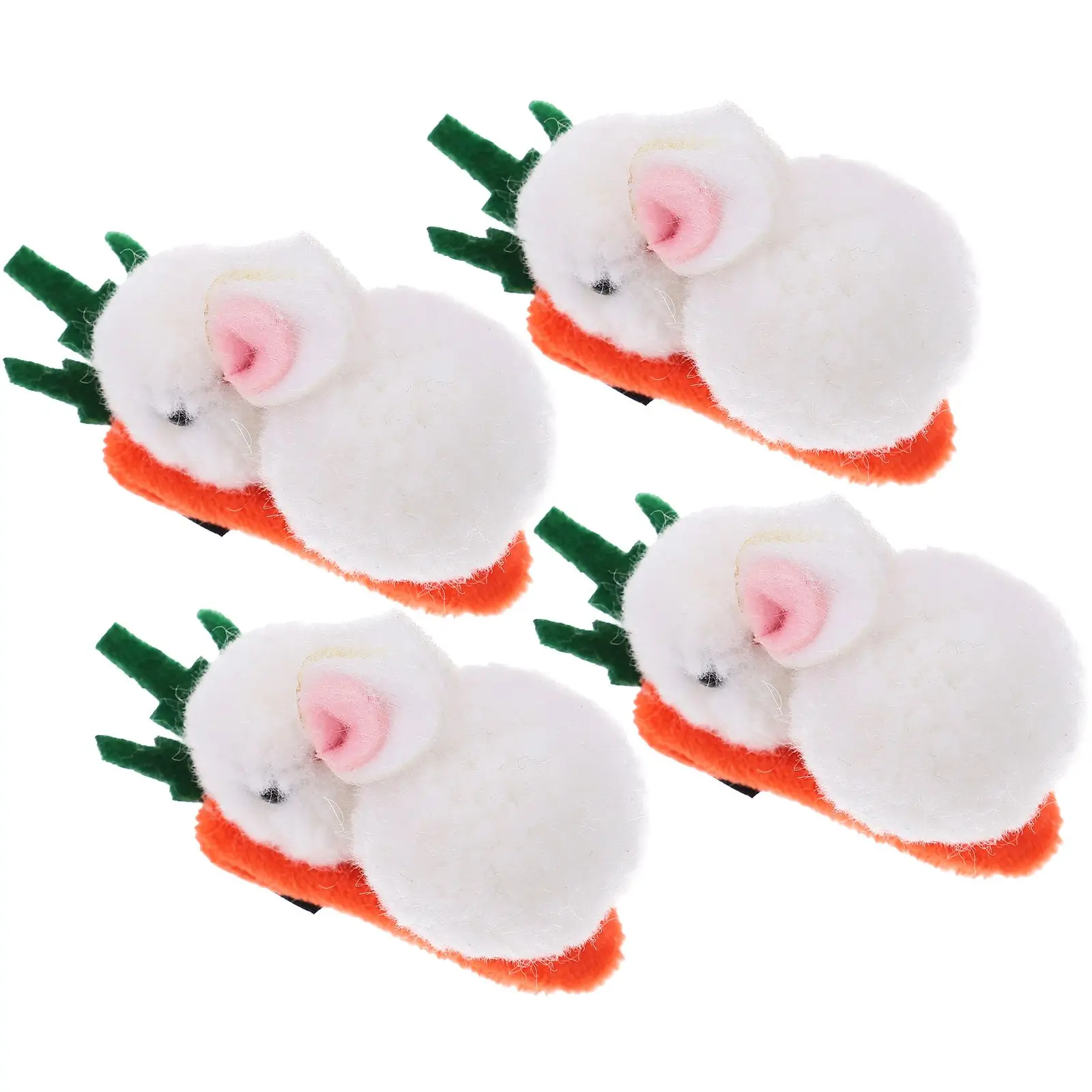4 Pcs Bunny Hairpin Accessories Rabbit Clips Nice-looking Hairpins Shape Plush Kids Adorable
4 Pcs Bunny Hairpin Accessories Rabbit Clips Nice-looking Hairpins Shape Plush Kids Adorable