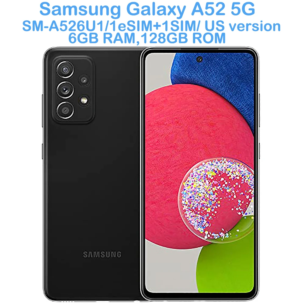 Samsung Galaxy A52 5G 6.5-inch Android phone Snapdragon Four cameras 64MP octa-core Samsung NFC 4500mAh US version Unlocking
Samsung Galaxy A52 5G 6.5-inch Android phone Snapdragon Four cameras 64MP octa-core Samsung NFC 4500mAh US version Unlocking