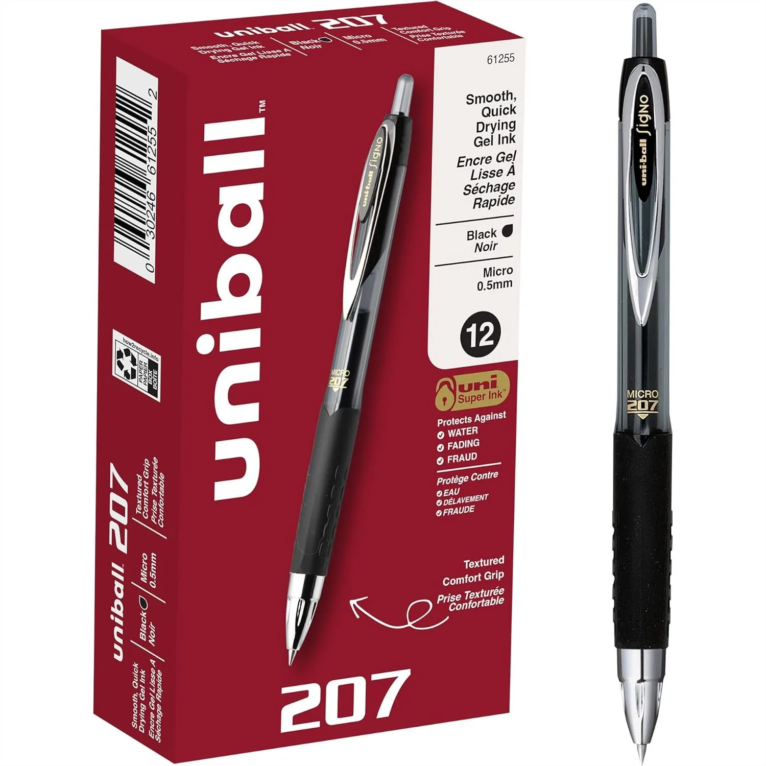 Retractable Gel Pens Micro Point 0.5mm Black 12 Pack for Smooth Writing
Retractable Gel Pens Micro Point 0.5mm Black 12 Pack for Smooth Writing
