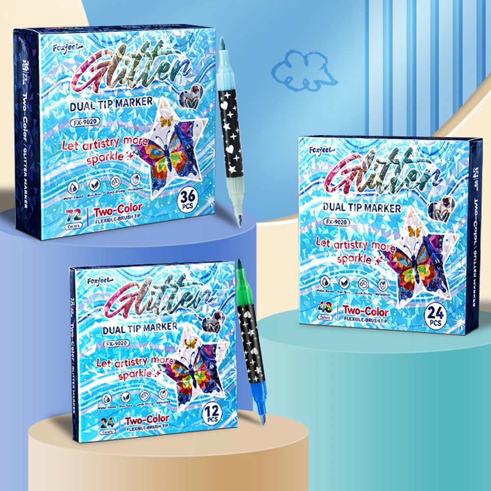 Dual-Tip Dual-Color Glitter Marker Pen, Glitter and Sequin Pen for Diy, Dual-Purpose for Two Colors in One Pen, Art Drawing and Graffiti Pen, Multi-Color Set, Popular Glitter Marker Pen, Dual-Tip Dual-Color Design, Easy-To-Apply Glitter, Holiday Greeting
Dual-Tip Dual-Color Glitter Marker Pen, Glitter and Sequin Pen for Diy, Dual-Purpose for Two Colors in One Pen, Art Drawing and Graffiti Pen, Multi-Color Set, Popular Glitter Marker Pen, Dual-Tip Dual-Color Design, Easy-To-Apply Glitter, Holiday Greeting