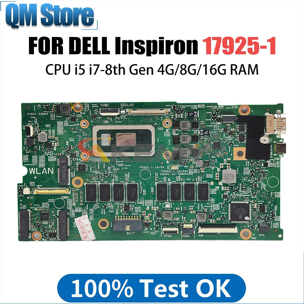 Фонарь для DELL Inspiron 7386 02CF17 0V86CW 0NDK8H 17925-1 Материнская плата для ноутбука фонарь I7-8565U ЦП 4 ГБ 8 ГБ 16 ГБ ОЗУ
Фонарь для DELL Inspiron 7386 02CF17 0V86CW 0NDK8H 17925-1 Материнская плата для ноутбука фонарь I7-8565U ЦП 4 ГБ 8 ГБ 16 ГБ ОЗУ