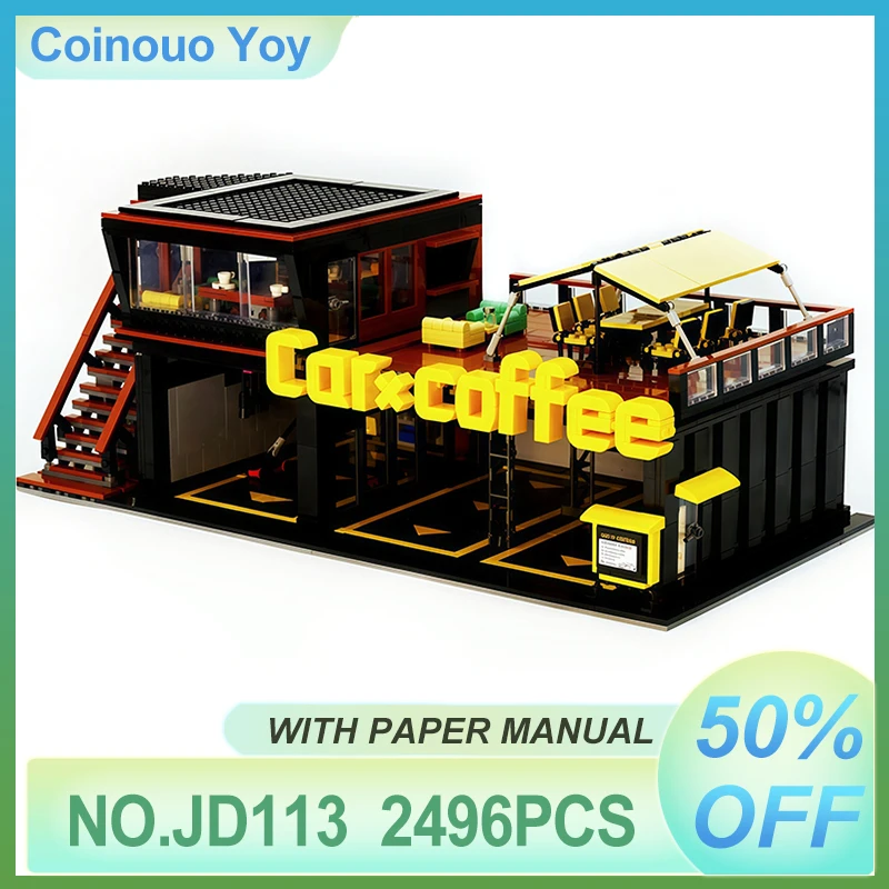 MOC JD113 Кофейный автомобиль Клуб Строительные блоки Модель Street View Строительный кирпич DIY Игрушки Домашний декор Украшения Идеальные подарки Праздник
MOC JD113 Кофейный автомобиль Клуб Строительные блоки Модель Street View Строительный кирпич DIY Игрушки Домашний декор Украшения Идеальные подарки Праздник
