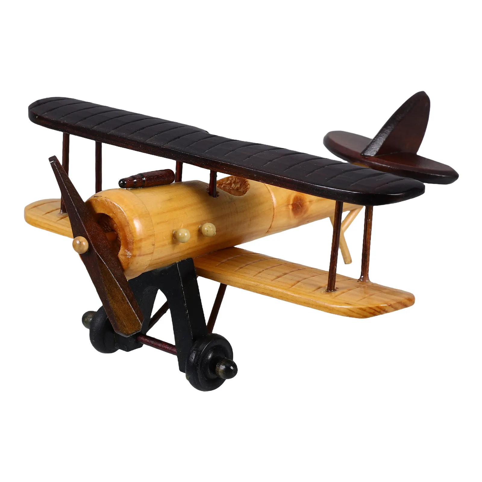 Wooden Vintage Airplane Handcraft Retro Biplane Desktop Decoration Ornament for Home Office Aviation Enthusiasts
Wooden Vintage Airplane Handcraft Retro Biplane Desktop Decoration Ornament for Home Office Aviation Enthusiasts